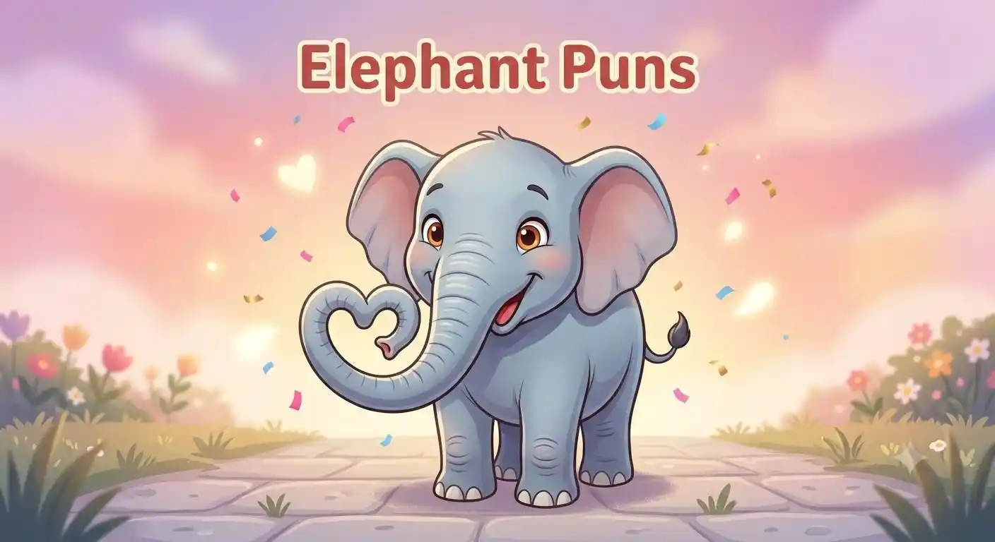 Cute elephant making funny expressions
