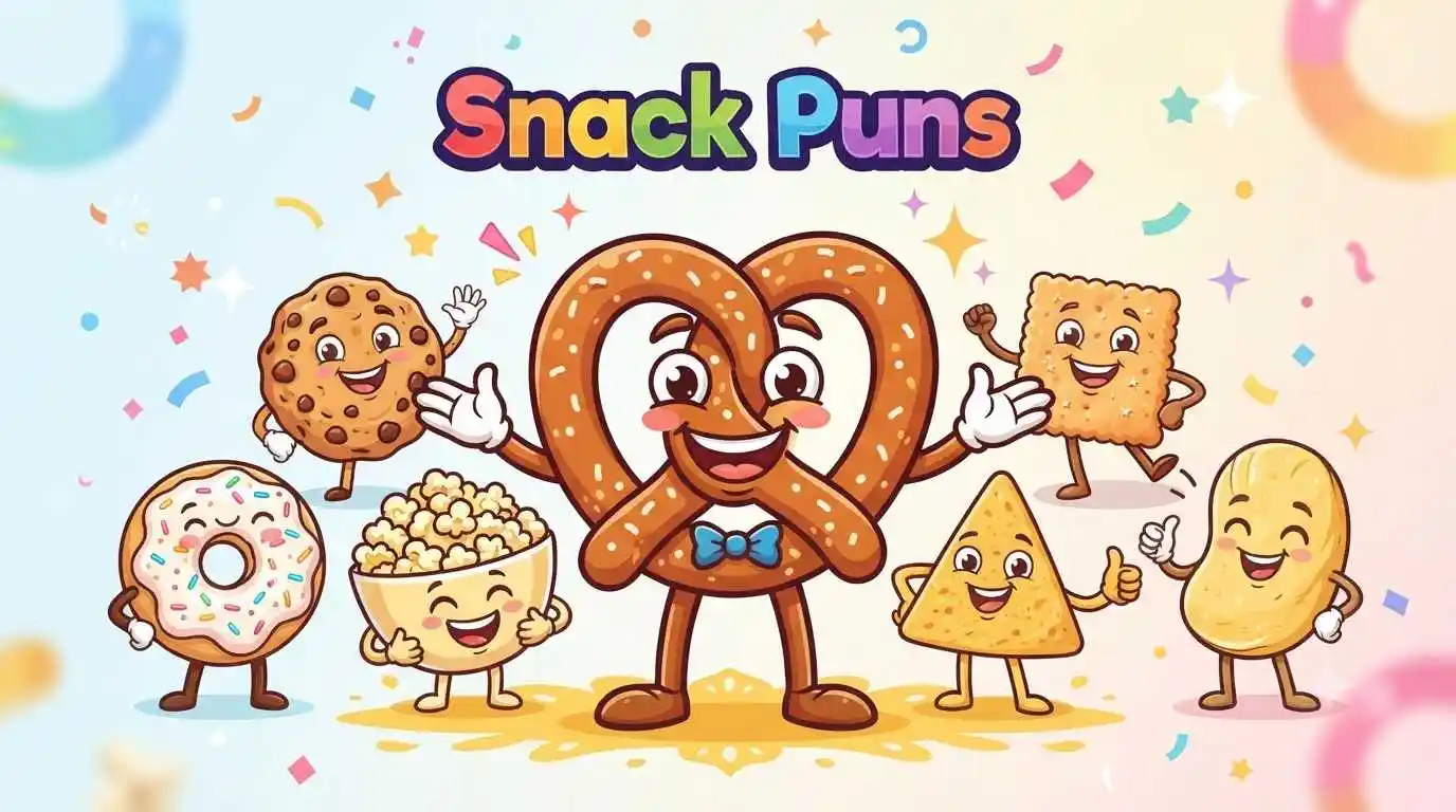 Smiling favorite snack friends
