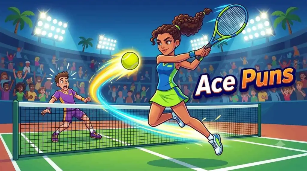 tennis ace serve action