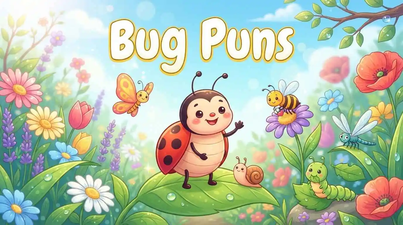 Happy bugs in garden
