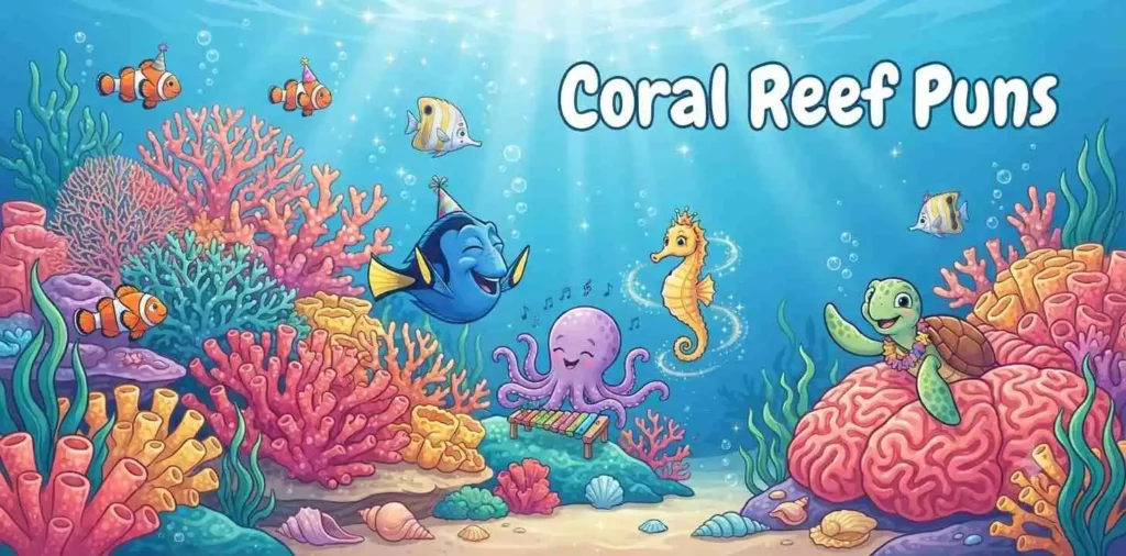 Colorful coral reef life