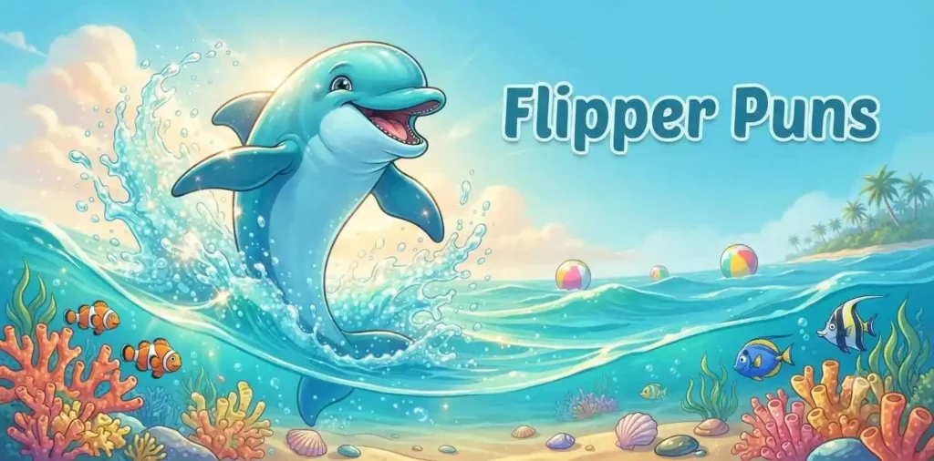Dolphin splashing with flippers