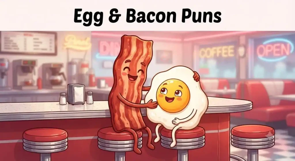 Bacon hugging egg friend