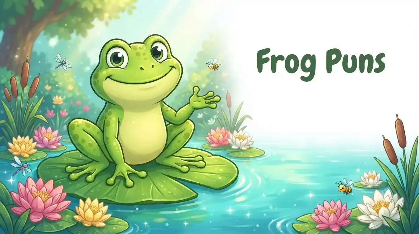 Cute frog with funny style