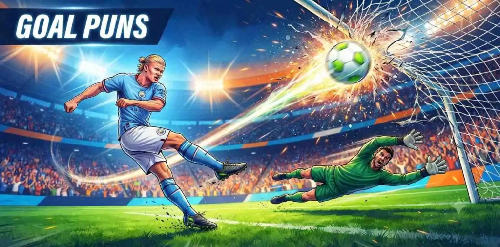Striker blasting powerful goal