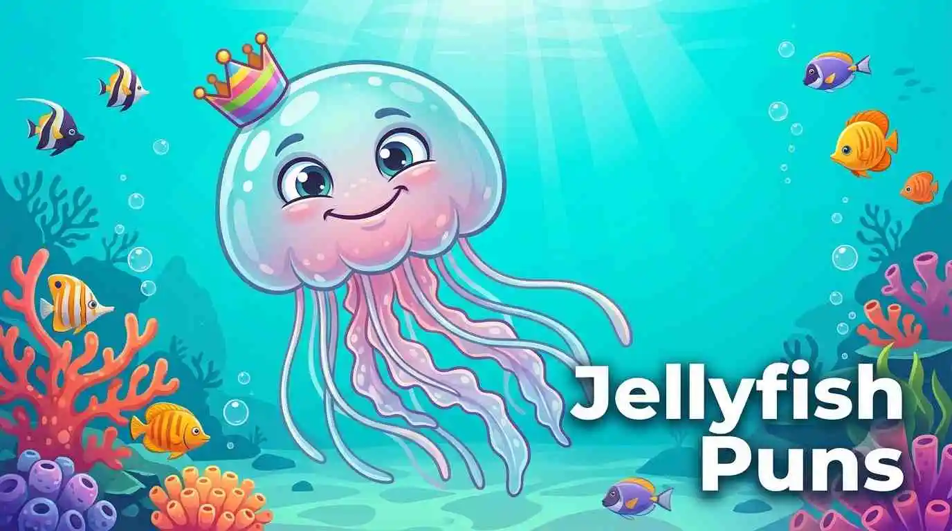 Funny jellyfish underwater