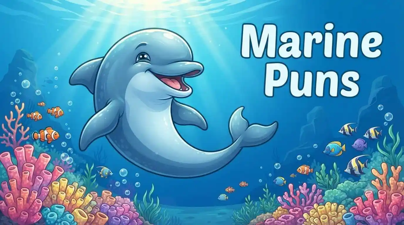 Happy dolphin swimming underwater