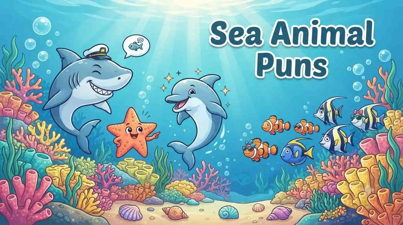 Ocean animals sharing funny moments