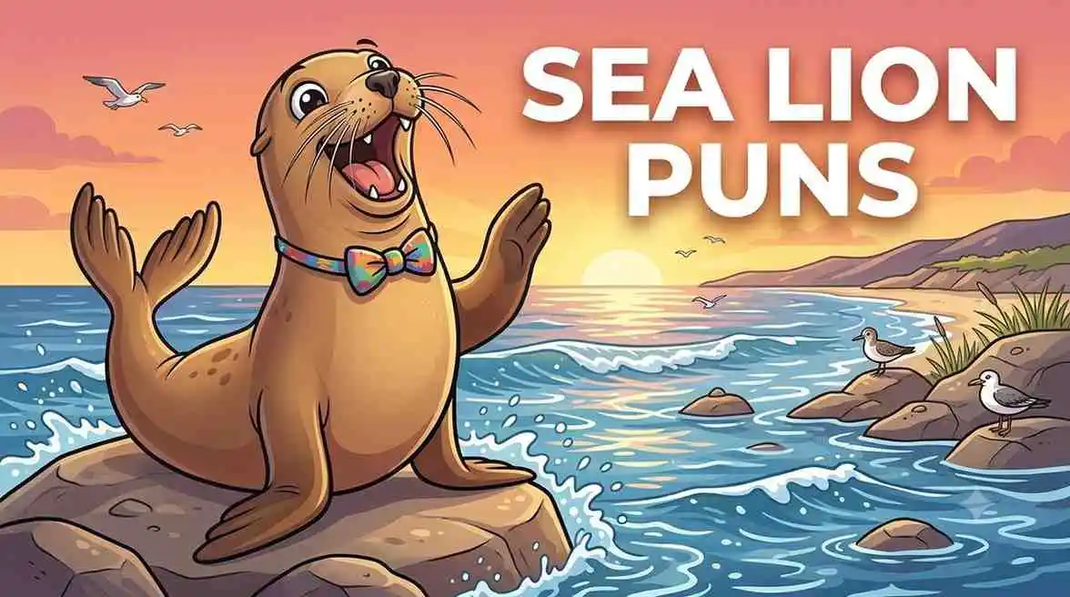 Funny sea lion barking