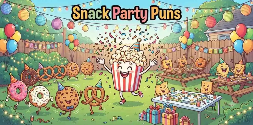 Happy snacks celebrating together