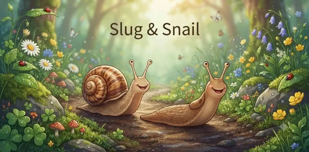 Slug racing friendly snail