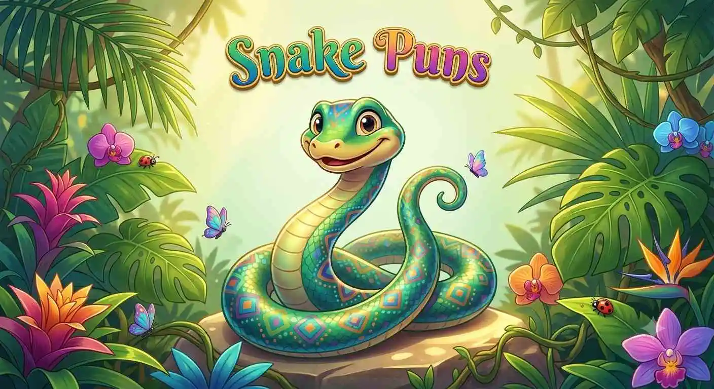 Cute smiling snake