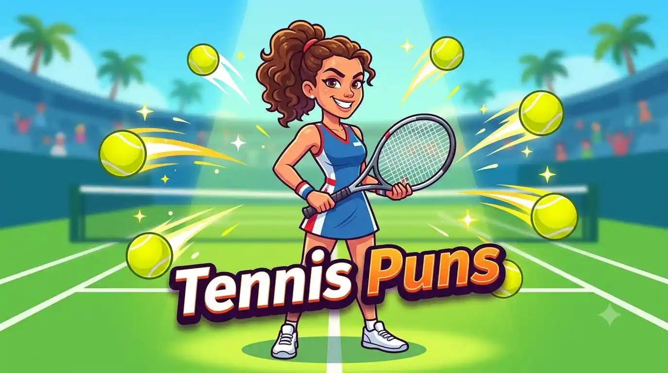 Funny tennis player