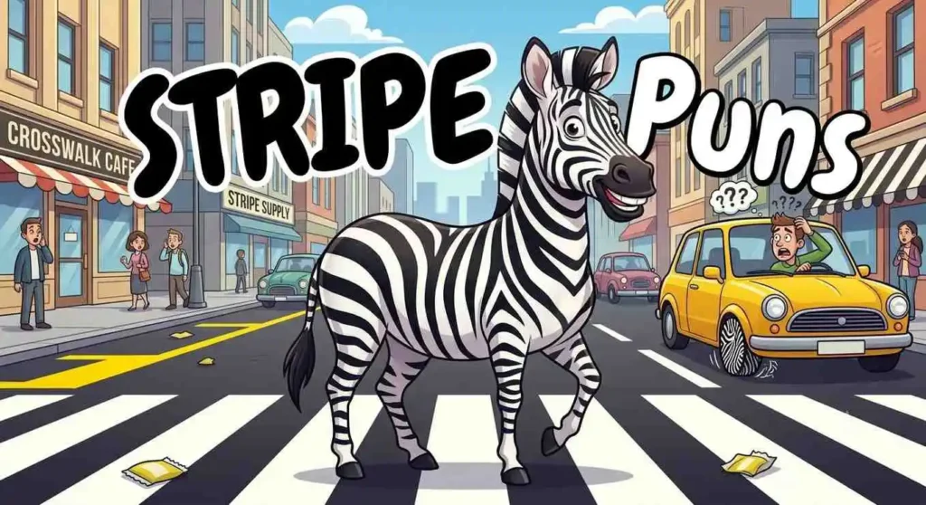 Zebra crossing road stripes