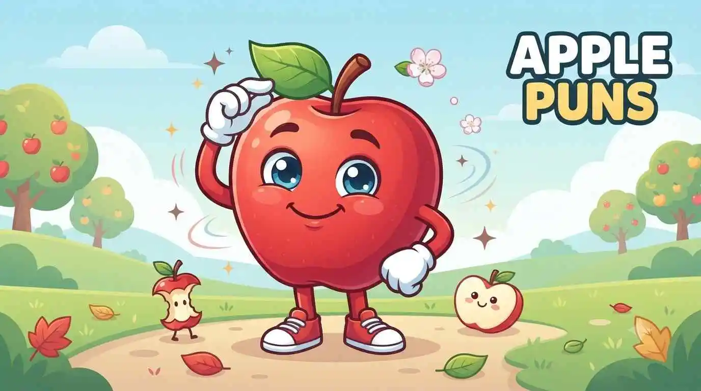 Happy apple mascot