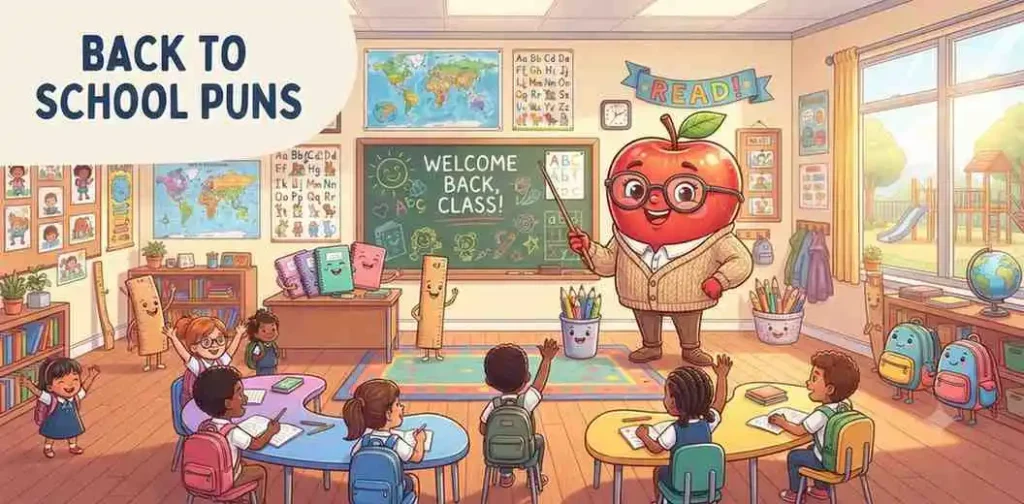 Cute teacher apple