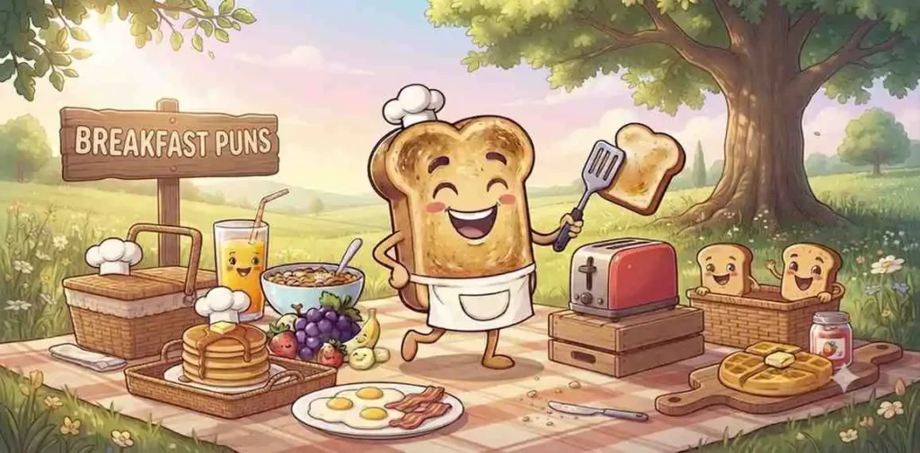 Toast enjoying breakfast table