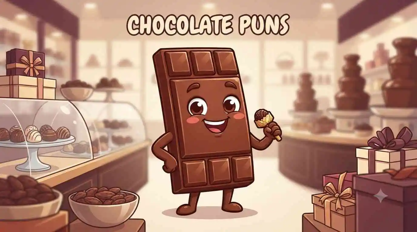 Happy chocolate bar mascot