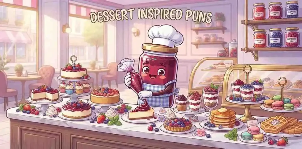 Jam desserts with berries