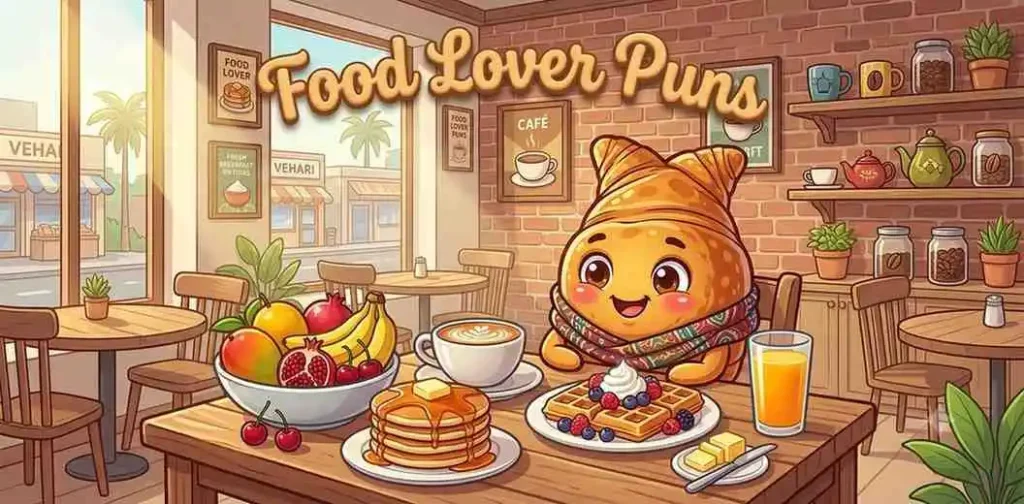 Croissant breakfast café scene