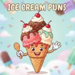 Happy ice cream mascot