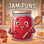 Smiling jam jar mascot