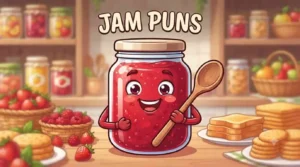 Smiling jam jar mascot