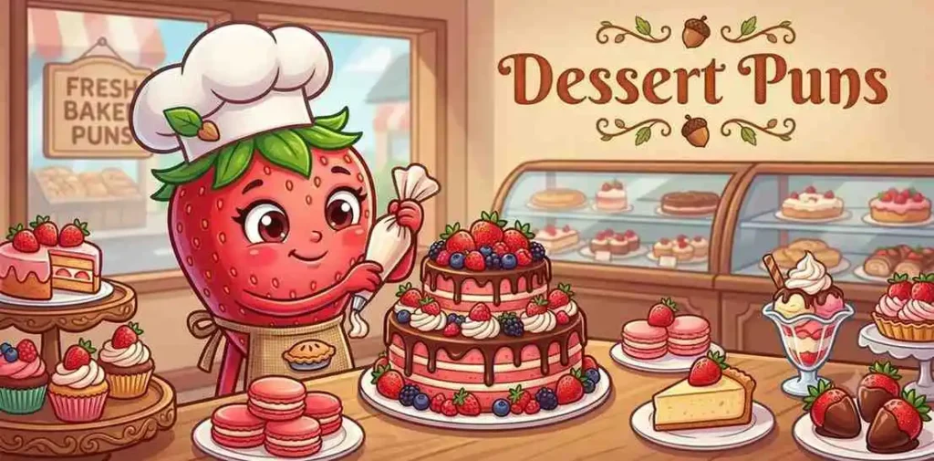 Funny strawberry dessert
