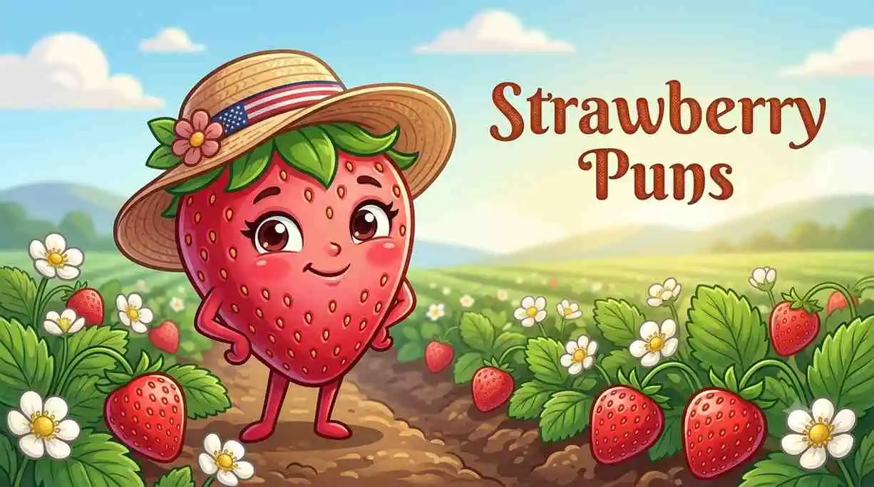 Cute strawberry character