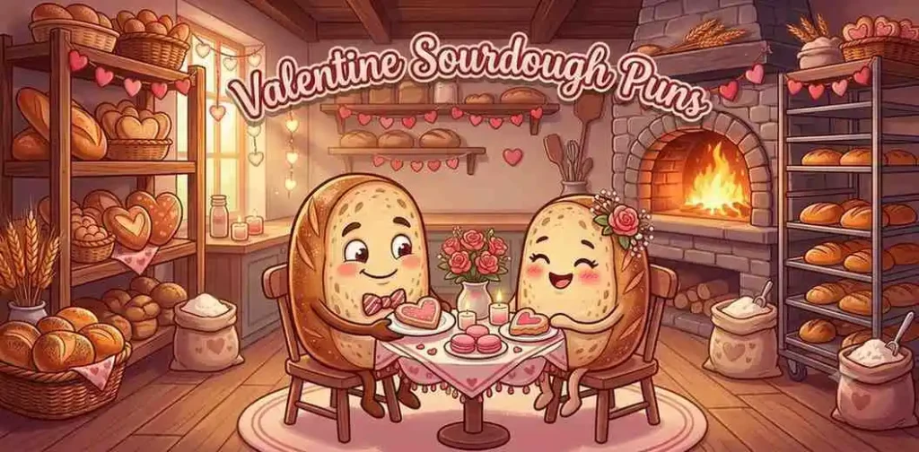 Cute sourdough bread couple